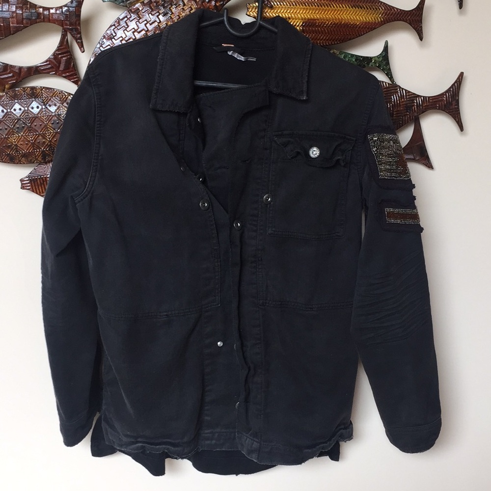 Free people jean jacket S worn twice